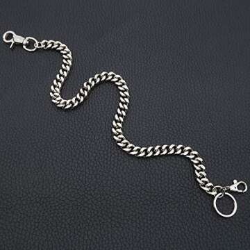 newtro Heavy Duty Wallet Chain Men Women Boy Girl, Biker Motorcycle Pants Jean Punk Goth Key Chain, ...