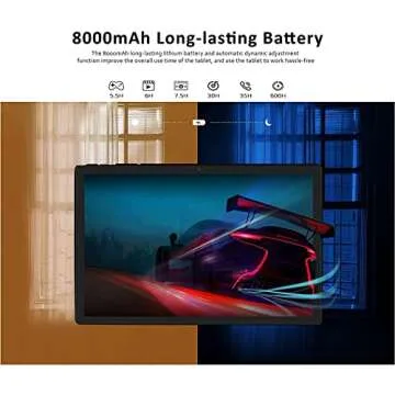 GOODTEL 10 Inch Tablet with Keyboard and Mouse for All