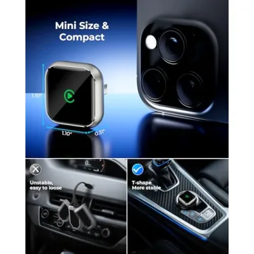 Wireless CarPlay Adapter for Apple iPhone - Upgrade Wired CarPlay to Wireless Device, Mini T-Shaped ...