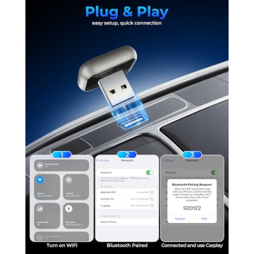 Mini Wireless CarPlay Adapter for Apple iPhone - Easy Setup
