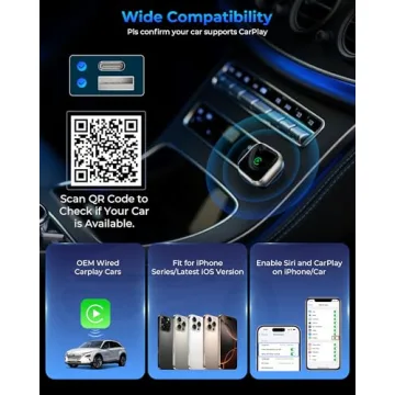 Mini Wireless CarPlay Adapter for Apple iPhone - Easy Setup