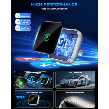 Mini Wireless CarPlay Adapter for Apple iPhone - Easy Setup
