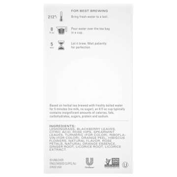 Tazo Wild Sweet Orange Herbal Tea - Refreshing and Caffeine-Free