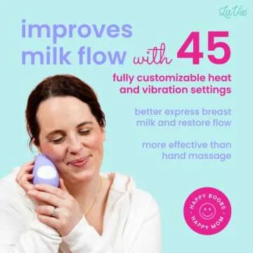 LaVie Warming Lactation Massager for Effective Milk Flow