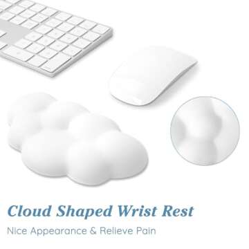 Comfortable Cloud Wrist Rest Cushion for Ergonomics
