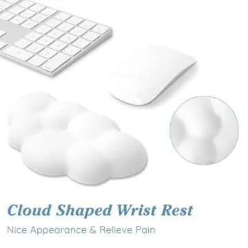 Comfortable Cloud Wrist Rest Cushion for Ergonomics