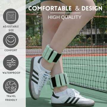 NOORSIDE Adjustable Ankle and Wrist Weights for All