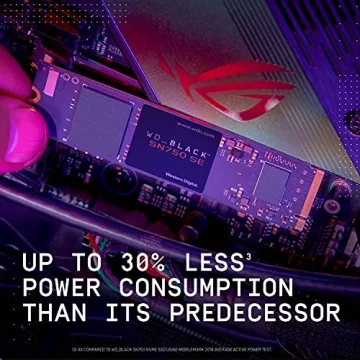 WD_BLACK 500GB SN750 SE NVMe SSD - 3,600 MB/s Speed