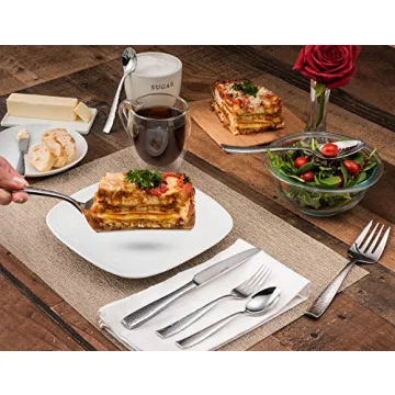 Hudson Essentials 40-Piece Hammered Flatware Set for 8