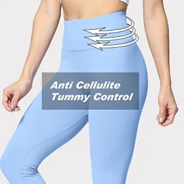 Aoxjox Women’s Scrunch Butt Lifting Leggings - Sky Blue