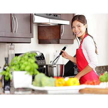 Joyoldelf Heavy Duty Stainless Steel Potato Masher, Professional Integrated Masher Kitchen Tool & Food Masher/Potato Smasher with Silicone Handle, Perfect for Bean, Vegetable, Fruits, Avocado, Meat