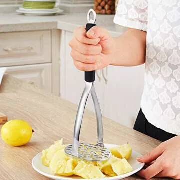 Durable Joyoldelf Stainless Steel Potato Masher for Easy Mashing