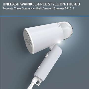 Rowenta, Steamer for Clothes, Travel Steam Handheld Steamer, 2.3 Oz Tank Capacity, Foldable, Easy St...