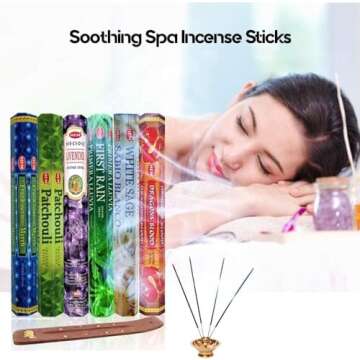 HEM Assorted Hexa Combo Incense Sticks for Serenity