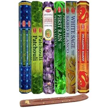 HEM Assorted Hexa Combo Incense Sticks for Serenity