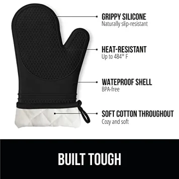 BPA-Free Silicone Oven Mitts Heat Resistant Kitchen Essential