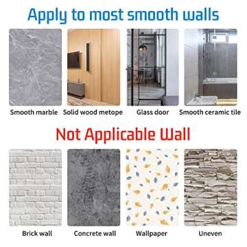 Platybelodon Stick on Hooks Self Adhesive Hooks 8 Packs Heavy Duty Wall Hook Shower Towel Hooks for Bathrooms Sticky Hooks for Hanging Stainless Steel Waterproof Black Shower Hooks