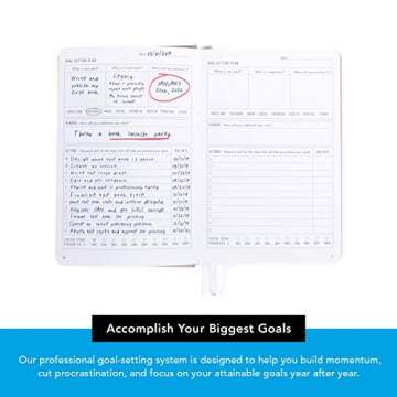 Lightspeed Planner – Professional Daily Planner, Calendar & Agenda to Boost Productivity, Time Management & Happiness – Undated Monthly, Weekly, Day Organizer - Hardcover Goals Journal (Rose Gold)