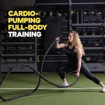 TRX Training Battle Rope for Strength & Cardio Workouts