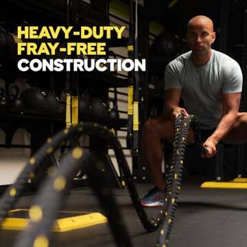 TRX Training Battle Rope for Strength & Cardio Workouts
