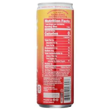 Yerbae Enhanced Sparkling Water Orange Cherry Pineapple 12 oz (Pack of 4)