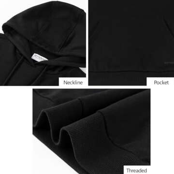 BETTERCHIC Women's Casual Hooded Sweatshirt for All Seasons