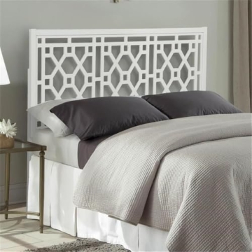 Elegant Comfort Pointe Chippendale White Adjustable Headboard