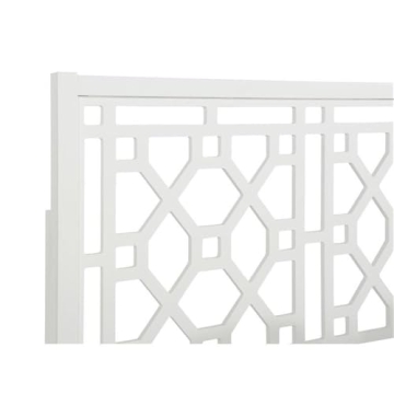 Elegant Comfort Pointe Chippendale White Adjustable Headboard