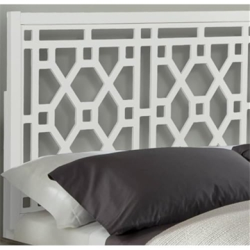 Elegant Comfort Pointe Chippendale White Adjustable Headboard