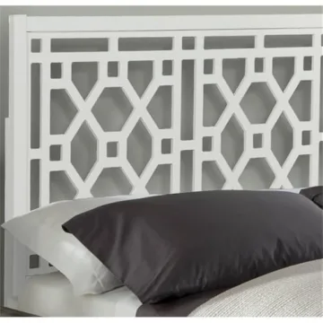 Elegant Comfort Pointe Chippendale White Adjustable Headboard