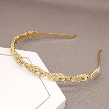 Oriamour Rhinestone Bridal Headband for Elegant Weddings