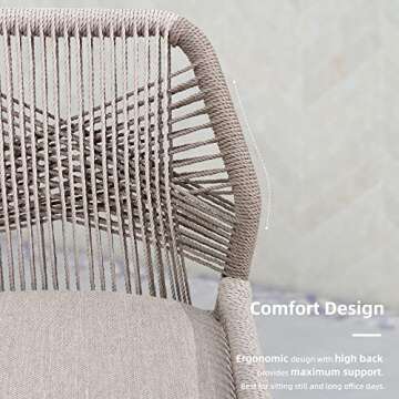 PURPLE LEAF 11 Pieces Dining Set Patio Metal Rectangular Table and Wicker Rattan Chairs for Outside Porch Garden Kitchen Modern Outdoor Furniture Sets