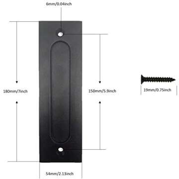 Heavy Duty Fpz-bd Barn Door Finger Pull Set Easy Install