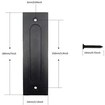 Heavy Duty Fpz-bd Barn Door Finger Pull Set Easy Install