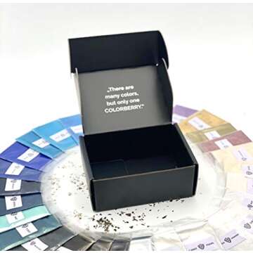 COLORBERRY Carat Box 30 Colors for Vibrant Resin Art