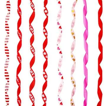 110yd Valentines Ribbon, Valentines Day Decor, Valentine Ribbon for Gift Wrapping, Red Ribbon Valentines, Heart Ribbons Craft Satin Valentines Day Gifts DIY Crafts -3/8IN*110YD