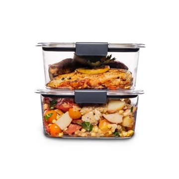 Rubbermaid Brilliance BPA Free Food Storage Containers - Airtight, Durable, and Safe