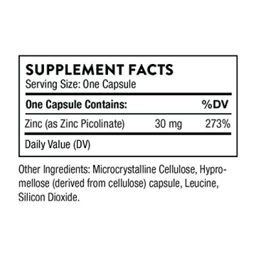Thorne Zinc Picolinate 30 mg - Trusted Immune Support Supplement