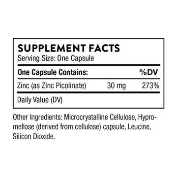 Thorne Zinc Picolinate 30 mg - Trusted Immune Support Supplement