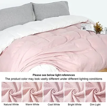 PHF Cotton Muslin Blanket Soft Queen Size for All Seasons