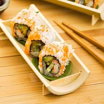 Restaurantware Bamboo Canoe Dishes - Eco-Friendly Serving Solution