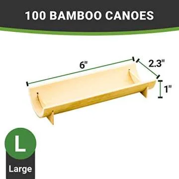 Restaurantware Bamboo Canoe Dishes - Eco-Friendly Serving Solution