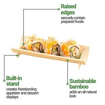 Restaurantware Bamboo Canoe Dishes - Eco-Friendly Serving Solution