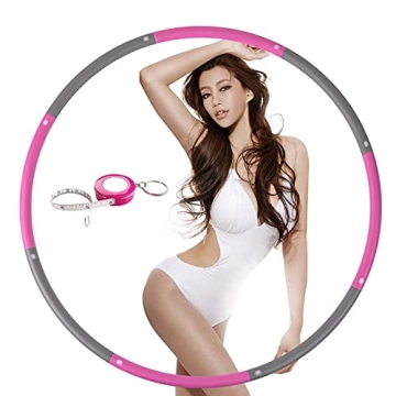 NEOWEEK 2lb Adjustable Hula Hoop for Fitness Fun