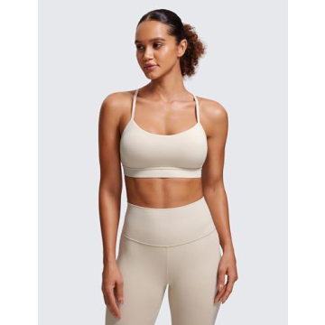 CRZ YOGA Butterluxe Women’s Y Back Sports Bra - Comfort & Style