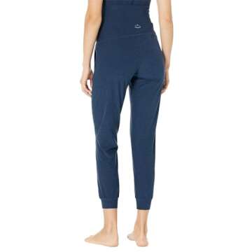 Beyond Yoga Spacedye Beyond The Bump Maternity Midi Joggers for Women - Polyester-Elastane Blend Fabric Nocturnal Navy LG (US Women's 10-12) 27