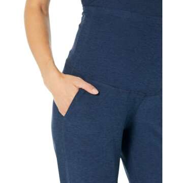 Beyond Yoga Spacedye Beyond The Bump Maternity Midi Joggers for Women - Polyester-Elastane Blend Fabric Nocturnal Navy LG (US Women's 10-12) 27
