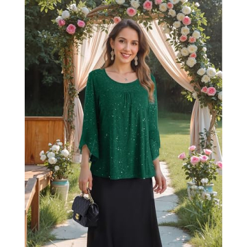 Bebonnie Elegant Blouse for Women - Fashionable Fall Tops