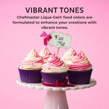 Vibrant Chefmaster Liqua-Gel Food Coloring - 12 Pack
