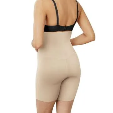 Maidenform Women's High-Waist Thigh Slimmer Shapewear, Cool Comfort Slimming Shapewear